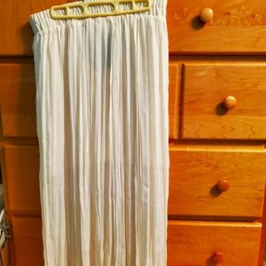 Worn once H&M Medium Cream Full Length Skirt